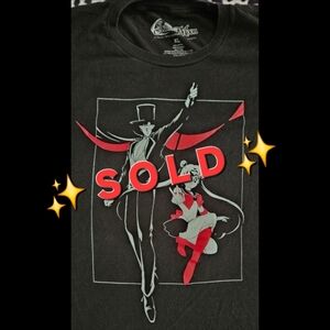 Sailor Moon And Tuexdo Mask Tshirt Xl